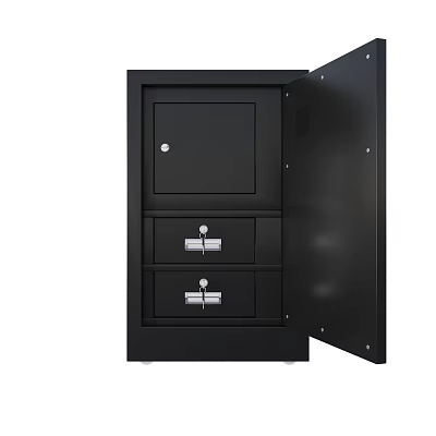 Security Cabinet Security Cabinet Safe Deposit Box File Box 3d model