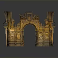 Puerto Rico Gate Ancient Gate San Juan Gatehouse Stone Gatehouse in Puerto Rico 3d model