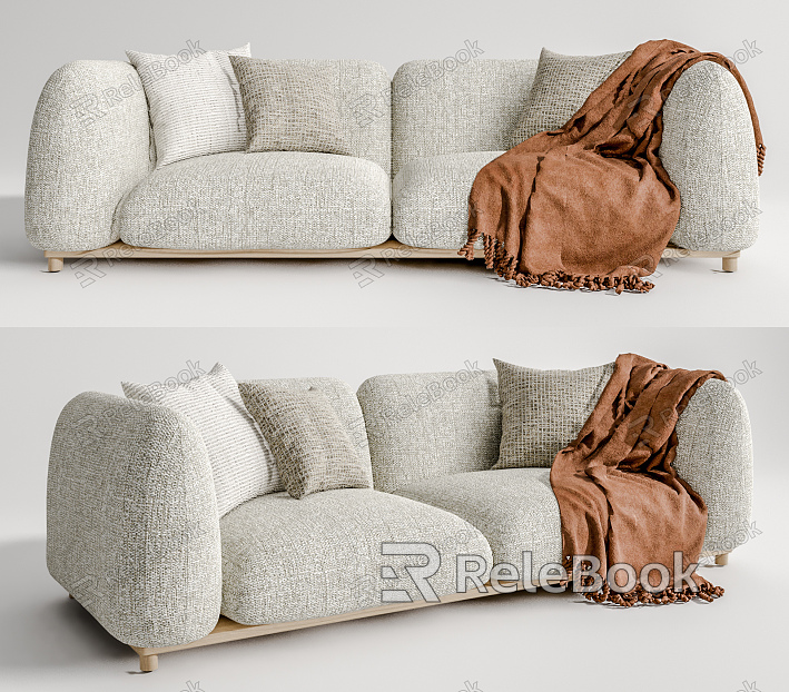 Modern double sofa model