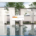 Modern curtain screen window curtain screen gauze curtain gauze mosquito net 3d model