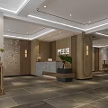 Modern Beauty Hair Salon Interior With Wooden Marble Decor Green Plants And Elegant Lighting Design