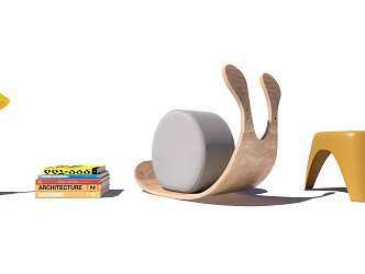 Modern Stool Child Stool 3d model