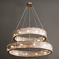Modern Pendant Lights With Crystal Ring Leaf Geometric Branch Designs 3d model