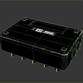 Black Industrial Electrical Device With Yellow Plugs And Weatherproof Enclosure