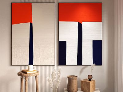 modern abstract painting abstract decorative painting model