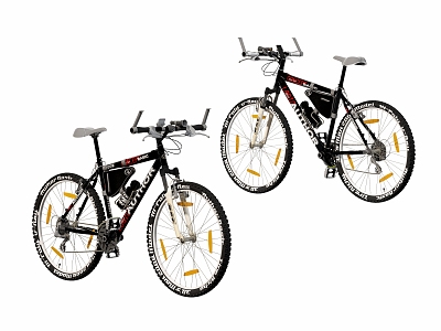 Modern Bicycle Bike Mountain Bike 3d model