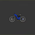 Modern Sleek Bicycles In Silver And Blue With Reflective Surface And Minimal Background