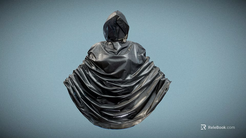 Strong Black Garbage Bag Essential Daily Necessity For Home Cleanup Use 3d model 