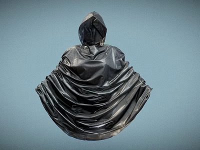 Strong Black Garbage Bag Essential Daily Necessity For Home Cleanup Use 3d model