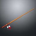 Top Quality Wooden Billiard Cue Stick With White And Red Balls For Sports Equipment