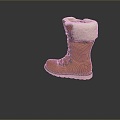 Cotton Shoes Warm Shoes Cold-proof Shoes Realistic 3d model