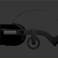 VR Headset With Modern Ergonomic Head Strap And Sleek Two Tone Exterior Design