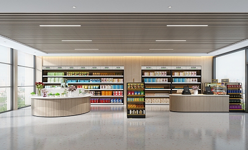 Modern Supermarket 3d model