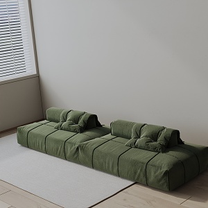 Three-seat sofa 3d model