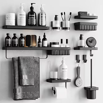 Modern toiletries 3d model