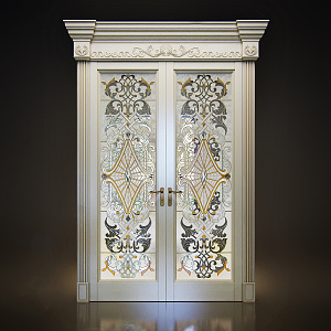 European-style gate 3d model