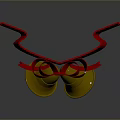 Festive Golden Bells With Red Ribbon Bow For Household Decoration Use