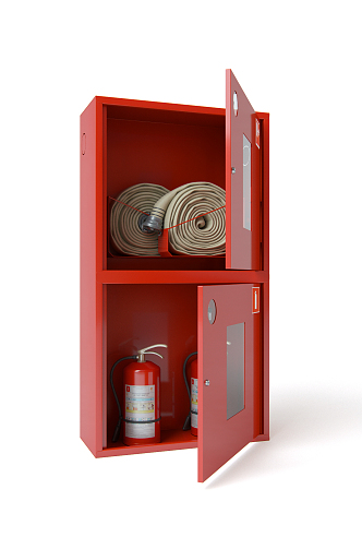 Modern fire extinguisher fire cabinet 3d model