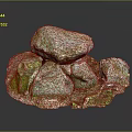 Rock Block Rock Block Rock Specimen Boulder Big Stone Block Rock Stratum Rock Stratum Rock Stratum Rock 3d model