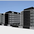Modern Urban Residential Complex Design With Multiple Buildings Green Roofs And Central Courtyard