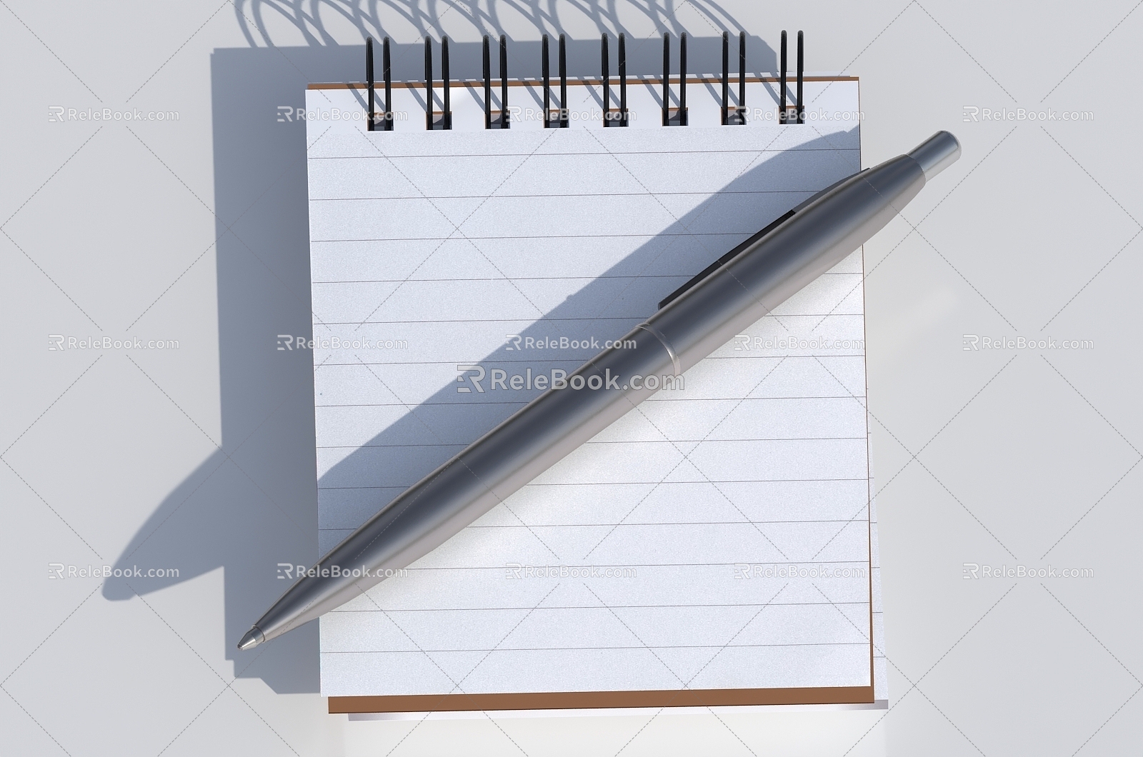 Notebook Pen Ballpoint Pen 3d model