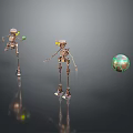 Robot Robot Assistant Small Robot Robot Butler Robot Butler Figure Game Figure 3d model