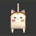 Stylish Black Cat Shaped Furniture With Pink Eyes And Tail Design