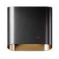 Sleek Modern Kitchen Appliances With Stainless Steel Range Hood Black Cooktop And Metal Pot