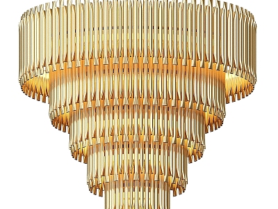 Modern chandelier MATHENY gold delightfull 3d model