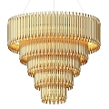 Modern chandelier MATHENY gold delightfull 3d model