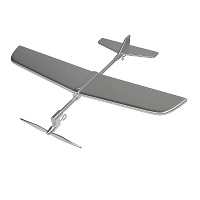 Wholesale Full Body Luminous Foam Plane Toy Splice Plane Toy 48cm Foam Plane 3d model