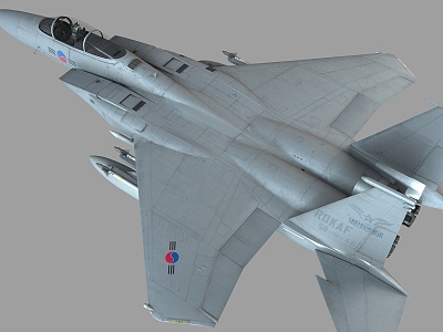 PBR imaginary enemy F15C F15J F15K Eagle fighter Japan Air Self-Defense Force South Korea US Air Force fighter 3d model