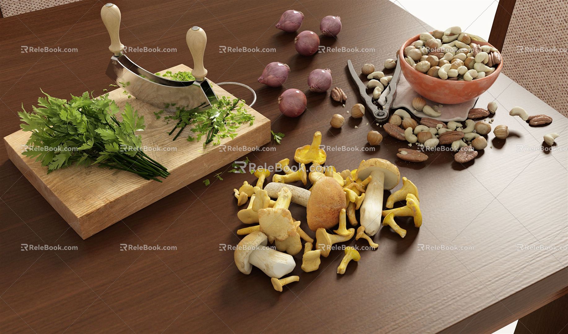 Modern Food 3d model