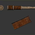 Engraved Brass Telescope With Leather Case For Scenic Landscape Viewing