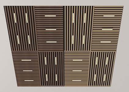 Modern Ceiling Aluminum Square Ceiling Grille Ceiling Square Ceiling 3d model