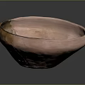 Handcrafted Pink Ceramic Bowl With Metallic Accent As Decorative Household Item