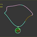 Elegant Gold Necklace With Circular Pendant Featuring Intricate Dragon Design For Women