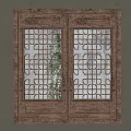 New Chinese-style openwork window New Chinese-style openwork window Chinese-style old wooden window Chinese-style carved wooden window 3d model