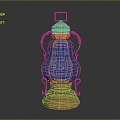 Modern kerosene lamp Old-fashioned oil lamp Old-fashioned kerosene lamp Oil lamp 3d model