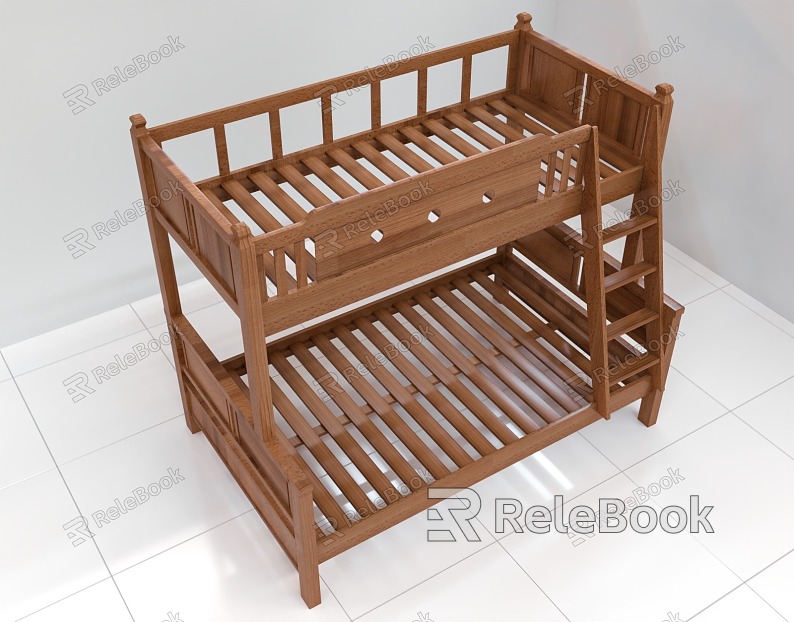 Modern Bed and Bed Solid Wood Mother Bed model