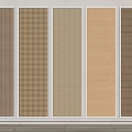 Various Textured Wall Panels In Different Colors Displayed Side By Side For Interior Design 3d model