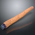 Delicious Rolled Food With Textured Outer Layer And Purple Filling In Cylindrical Shape