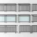 Various Modern Metal Railing Designs With Glass Panels And Solid Bars For Indoor Outdoor Spaces