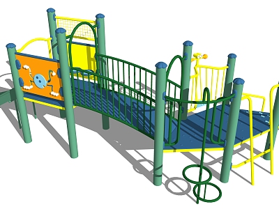 Modern play equipment children's activity field model