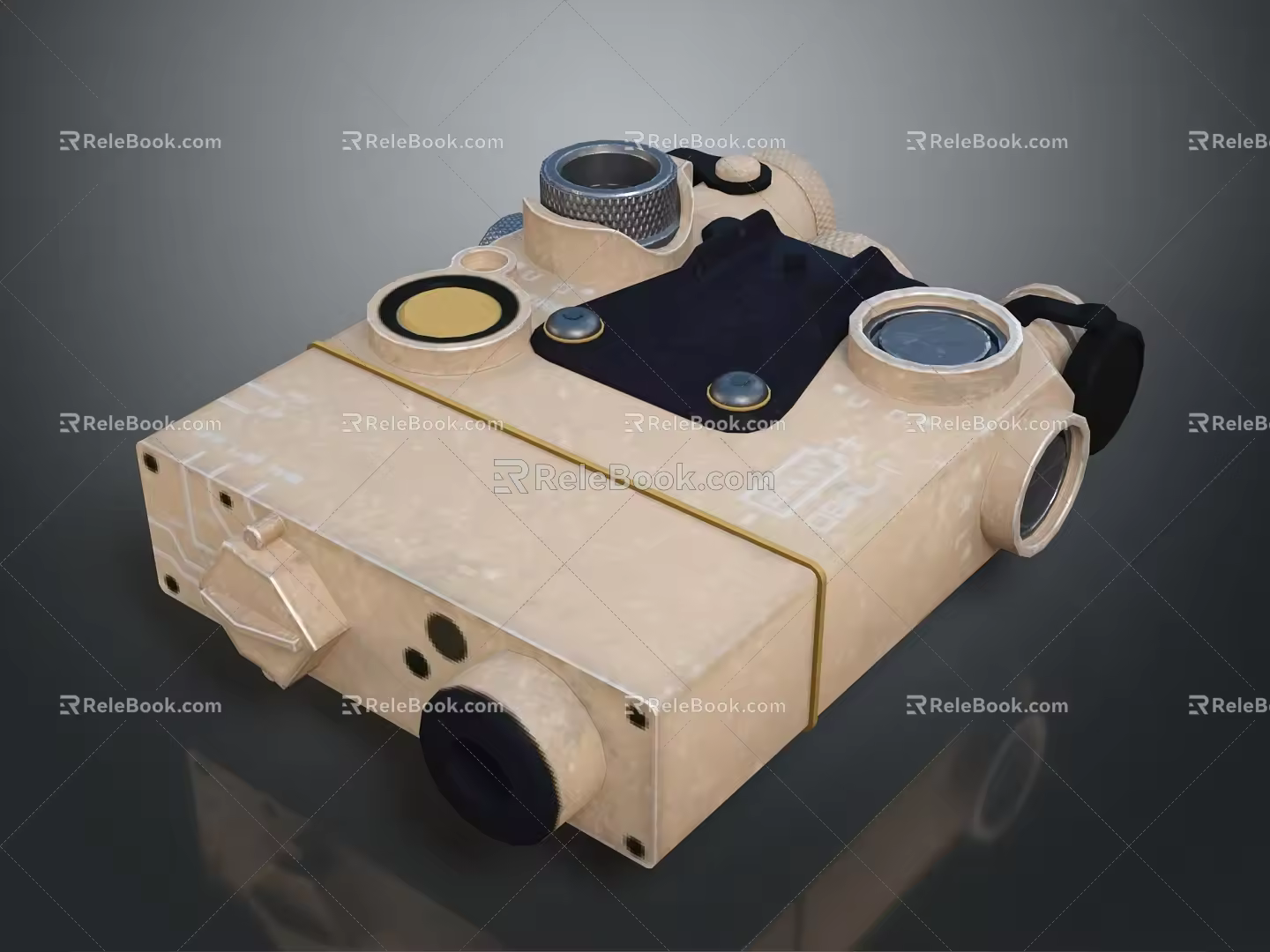 Winter type optical endoscope observation mirror sniper rifle observation mirror attack periscope 3d model