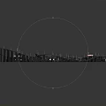 Train Track Model With Red Base And Black Curved Rails Design