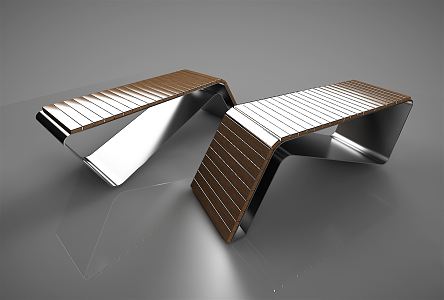 Modern Outdoor Chair Outdoor Leisure Chair 3d model