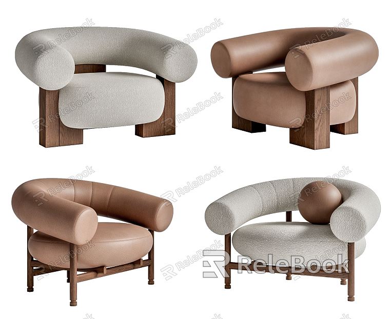 Modern Single Sofa Leisure Chair model