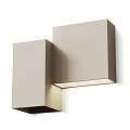 Modern Square Wall Lamp With Light Beige Finish And Wall Mounted Design