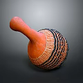 Orange Woven Decorative Vase For Home Furniture With Intricate Patterns